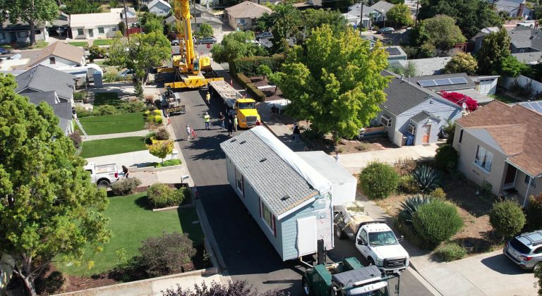 Manufactured Home Delivery ADU