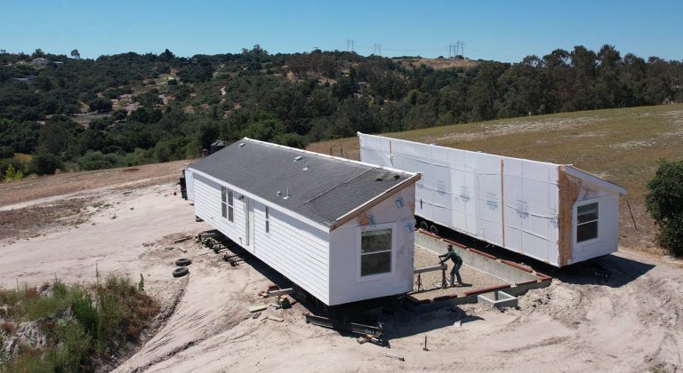Manufactured Home Install on Pit Set Permanent Foundation
